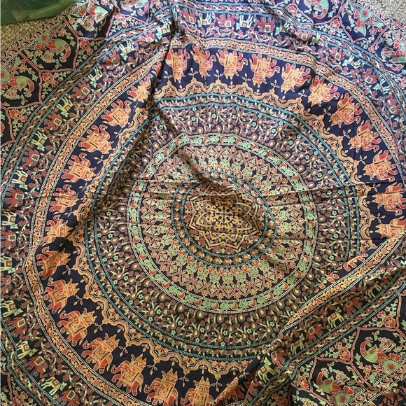 Bohemian Hippie Queen Duvet Ethnic Comforter Doona Set with Shams World Market - Picture 2 of 6